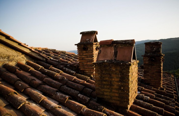 santa fiora, italy, rooftops
