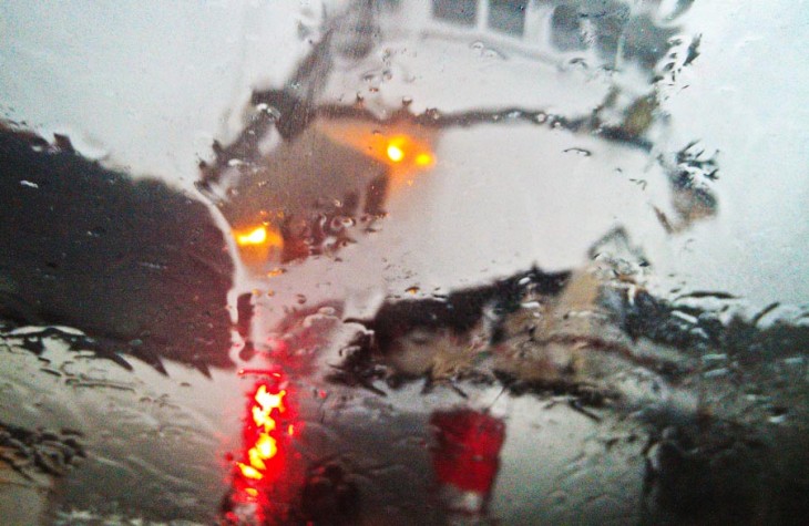 crossing, rain