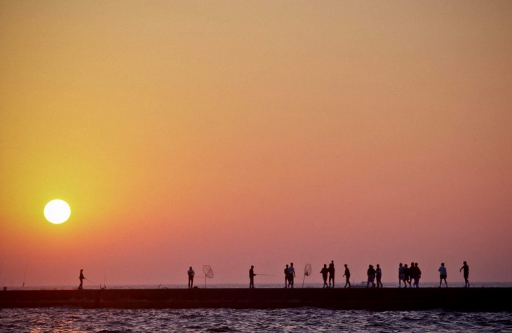 frankfort, michigan, sunset