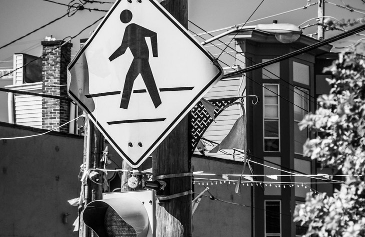 little italy crosswalk cleveland