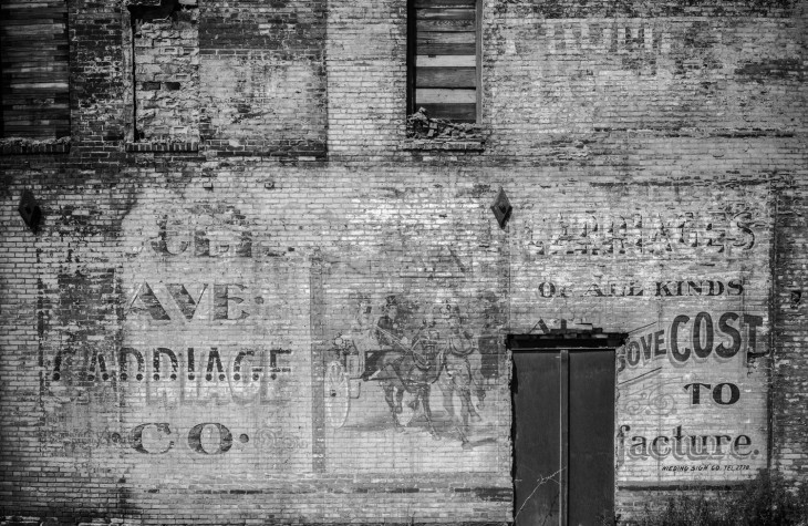 cleveland, cityscape, euclid ave carriage co, signage