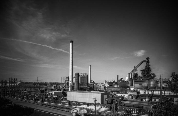cleveland, cityscapes, industrial, 1994