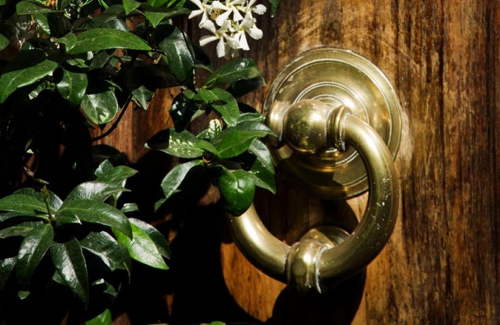 montalcino, italy, doorknocker