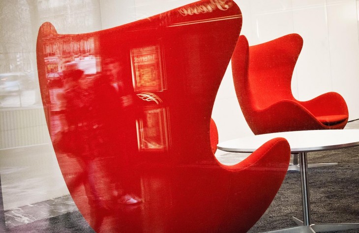 paris, red chairs