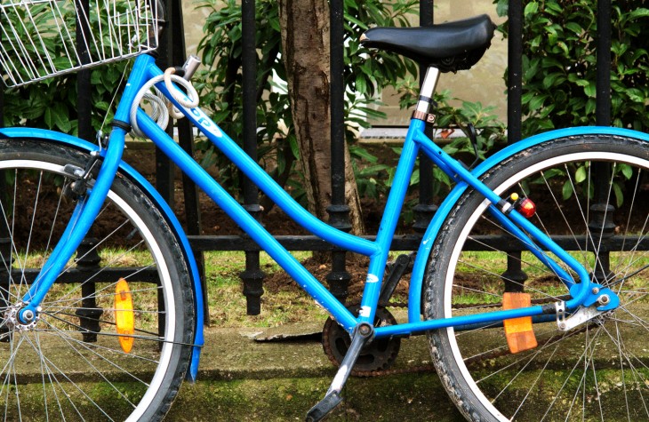 blue, bike, paris