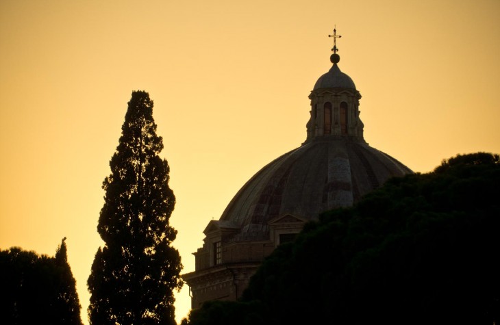 rome, italy, sunset