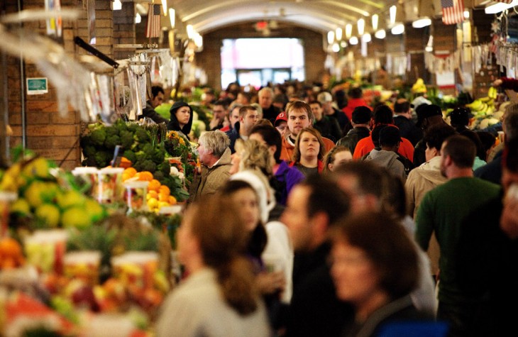 west side market, fruit, vegetables, easter